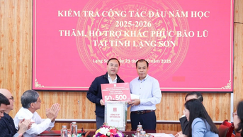 Văn phòng phẩm Hồng Hà cùng Bộ Giáo dục và Đào tạo hỗ trợ các tỉnh khắc phục hậu quả sau bão lũ hơn 2,2 tỷ đồng