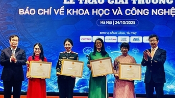 Trao giải thưởng báo chí về khoa học công nghệ năm 2024