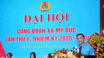 Công đoàn xã Mỹ Đức chú trọng việc làm, nâng cao chất lượng đời sống người lao động
