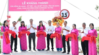 Xã Mỹ Thuận khánh thành cầu kênh Ba Ngàn