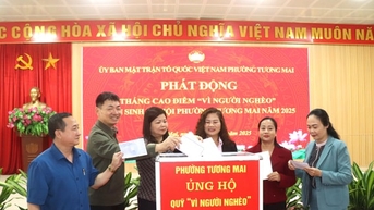 Quỹ “Vì người nghèo” phường Tương Mai đạt hơn 950 triệu đồng