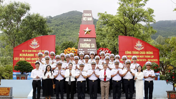 Vùng 3 Hải quân khánh thành công trình mô hình cột mốc chủ quyền đảo Trường Sa