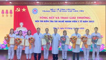 Trung tâm Y tế khu vực Văn Yên tổ chức Hội thi Kiểm tra tay nghề nhân viên y tế năm 2025