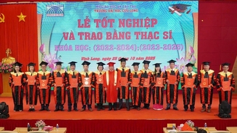 Trường ĐH Cửu Long trao bằng tốt nghiệp cho 224 tân thạc sĩ