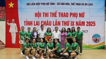 Gần 300 VĐV tham gia Hội thi thể thao phụ nữ tỉnh Lai Châu 2025