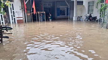Đặc khu Thổ Châu: Mưa lớn kéo dài, ấp Bãi Ngự ngập sâu