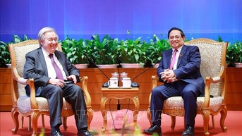 Công ước Hà Nội: Thủ tướng Phạm Minh Chính gặp Tổng Thư ký Liên hợp quốc