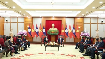 Tổng Bí thư Tô Lâm tiếp Tổng Bí thư, Chủ tịch nước Lào Thongloun Sisoulith