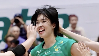 Thanh Thuy ពូកែក្នុងការជួយ Gunma Green Wings យកឈ្នះក្រុមចាស់របស់នាងក្នុងការប្រកួតបាល់ទះជប៉ុន។