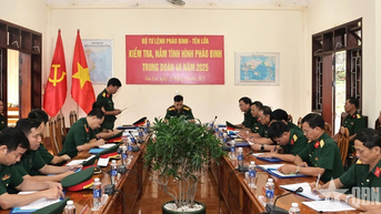 Bộ tư lệnh Pháo binh – Tên lửa kiểm tra tại Quân đoàn 34