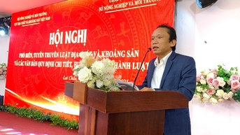 Hội nghị phổ biến, tuyên truyền Luật Địa chất và khoáng sản; các văn bản quy định chi tiết, hướng dẫn thi hành luật