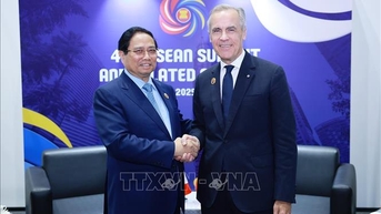 ASEAN 47: Thủ tướng Phạm Minh Chính gặp Thủ tướng Canada