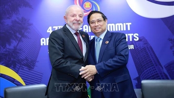 ASEAN 47: Thủ tướng Phạm Minh Chính gặp Tổng thống Brazil Lula da Silva