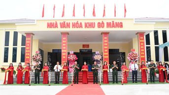 Bộ Quốc phòng tổ chức khánh thành Nhà văn hóa khu Gò Măng, xã Chí Đám (Phú Thọ)