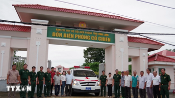 Vĩnh Long: Ra mắt mô hình “Xe cứu thương 0 đồng Biên phòng"
