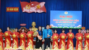 Công đoàn xã Hàm Kiệm phát huy vai trò đại diện, chăm lo người lao động