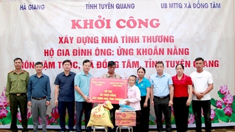 Khởi công xây dựng nhà tình thương tại xã Đồng Tâm