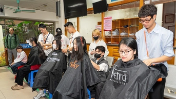 Ngày hội hiến tóc hỗ trợ bệnh nhi ung thư