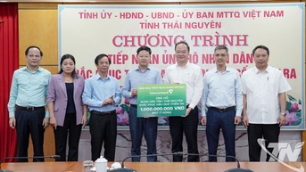 Tiếp nhận trên 2,3 tỷ đồng ủng hộ khắc phục hậu quả thiên tai