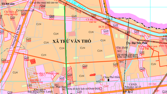 Quy hoạch giao thông xã Trừ Văn Thố, Bàu Bàng đến năm 2030