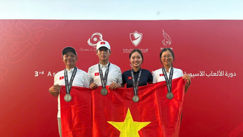 Đội tuyển golf Việt Nam giành 2 tấm huy chương lịch sử tại Asian Youth Games 2025