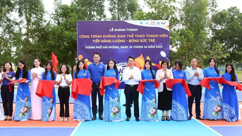 Khánh thành công trình thể thao thanh niên phục vụ gần 20 nghìn người dân
