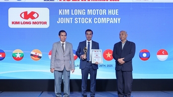 Kim Long Motor nhận giải thưởng "Thương hiệu uy tín hàng đầu ASEAN"