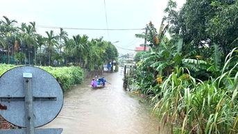 Mưa lớn, nhiều địa phương, trường học cho học sinh nghỉ học