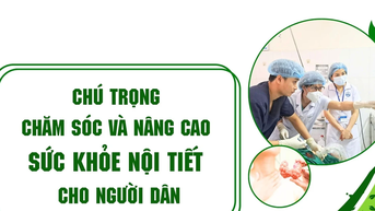 Chú trọng chăm sóc và nâng cao sức khỏe nội tiết cho người dân