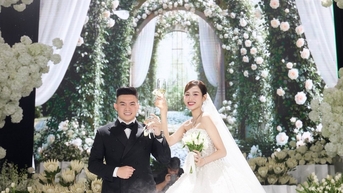 Tiệc cưới xa hoa của hoa hậu Đỗ Thị Hà và doanh nhân Nguyễn Viết Vương