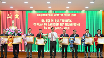[Ảnh] Đại hội Thi đua yêu nước Cơ quan Ủy ban Kiểm tra Trung ương lần thứ V