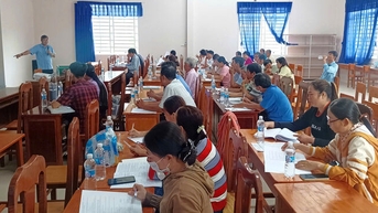 Tổ chức 8 lớp tập huấn, đào tạo cán bộ kiêm nhiệm và phối hợp thực hiện tín dụng chính sách xã hội