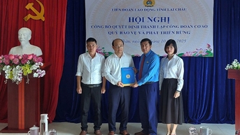 Công bố quyết định thành lập Công đoàn cơ sở Quỹ Bảo vệ và Phát triển rừng