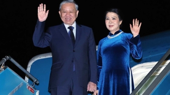 Tổng Bí thư Tô Lâm và phu nhân lên đường thăm Anh