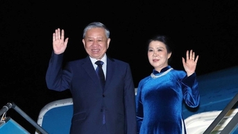 Tổng Bí thư Tô Lâm và phu nhân lên đường chính thức thăm Anh