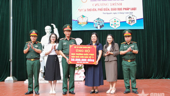 Quân khu 1: Hỗ trợ Trường Phổ thông Vùng cao Việt Bắc khắc phục hậu quả thiên tai