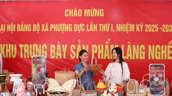 Triển lãm sản phẩm làng nghề xã Phượng Dực năm 2025 diễn ra t ừ ngày 6 đến ngày 9-11