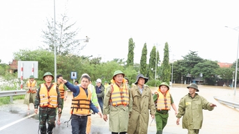 Bí thư Thành ủy Lê Ngọc Quang kiểm tra công tác phòng, chống mưa lũ tại các phường: Hội An và Hội An Tây và Hội An Đông