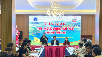 28 văn nghệ sĩ tham tham dự trại sáng tác văn học nghệ thuật tại Gia Lai