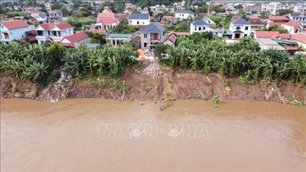 សេចក្តីជូនដំណឹងស្តីពីស្ថានភាពគ្រោះមហន្តរាយធម្មជាតិ ស្តីពីការបាក់ដី និងការបាក់ទំនប់ទឹកនៅផ្នែកខាងស្តាំនៃទន្លេថាវ។