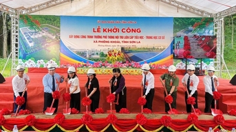 Sơn La: 100% xã biên giới khởi công xây dựng trường nội trú liên cấp