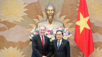 Chủ tịch Quốc hội Trần Thanh Mẫn tiếp Chủ tịch Ủy ban Thương mại quốc tế của Nghị viện Châu Âu và Phó Chủ tịch Đảng Dân chủ Xã hội Đức
