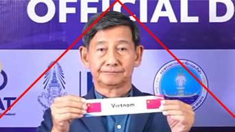 VFF yêu cầu làm rõ sự cố nhầm cờ Việt Nam khi bốc thăm Giải futsal U19 và U16 Đông Nam Á