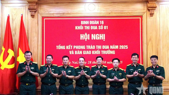 Khối thi đua số 1, Binh đoàn 16 tổng kết Phong trào Thi đua Quyết thắng