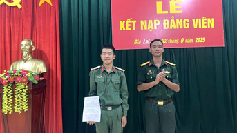 Đảng bộ Lữ đoàn 572 (Quân khu 5) chú trọng làm tốt công tác phát triển Đảng