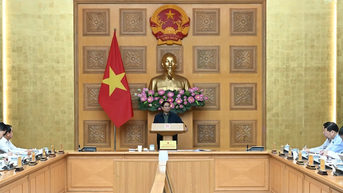 [Ảnh] Thủ tướng Phạm Minh Chính chủ trì cuộc họp bàn giải pháp khắc phục hậu quả mưa lũ ở các tỉnh miền trung