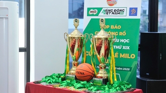 139 đội bóng dự Giải Bóng rổ học sinh tiểu học Hà Nội lần XIX