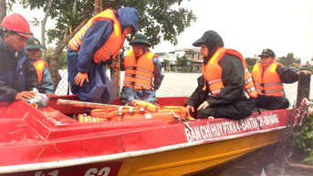 Ban chỉ huy phòng thủ khu vực 4 – Bàn Thạch di dời 200 người dân đến nơi an toàn