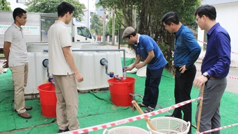 Thử nghiệm công nghệ xử lý nước thải NAO tại phường Bắc Giang