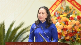 Phó Chủ tịch nước Võ Thị Ánh Xuân dự Đại hội thi đua yêu nước tỉnh Thanh Hóa